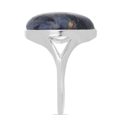 BUY NATURAL PIETERSITE GEMSTONE BIG STONE RING IN STERLING SILVER